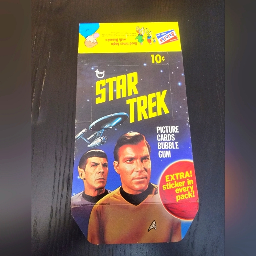 Empty Star Trek Box's 1976 Topp's